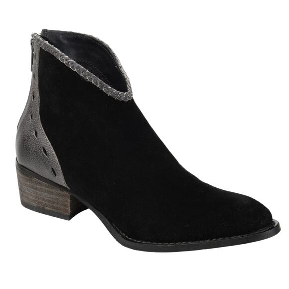 Journee Signature Women's Gracie Bootie Black Size 7 - Picture 1 of 4
